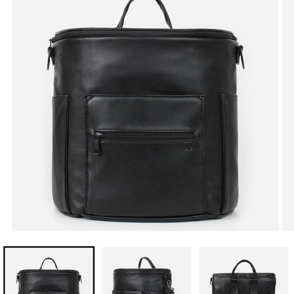 Fawn Design Black Baby Bag The Original Diaper Backpack